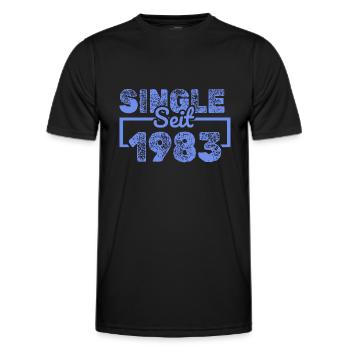 Single 1983 - Männer Funktions-T-Shirt - Schwarz - Vorne - AI Model Male 178 dark (178cm)