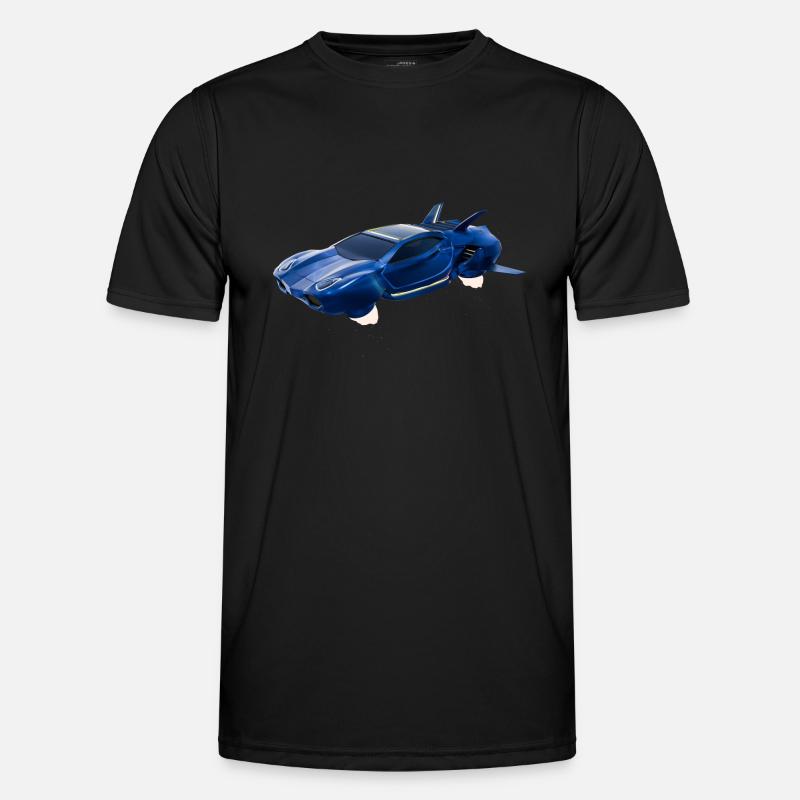 Sci-Fi Fliegendes Auto Männer Funktions-T-Shirt