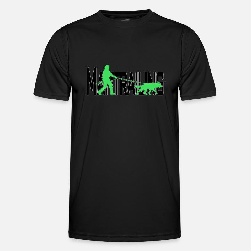 Mantrailing black / green Men's Functional T-Shirt