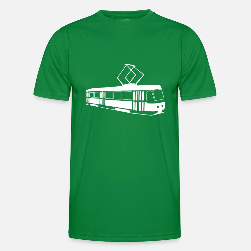 Straßenbahn Geschenk Männer Funktions-T-Shirt