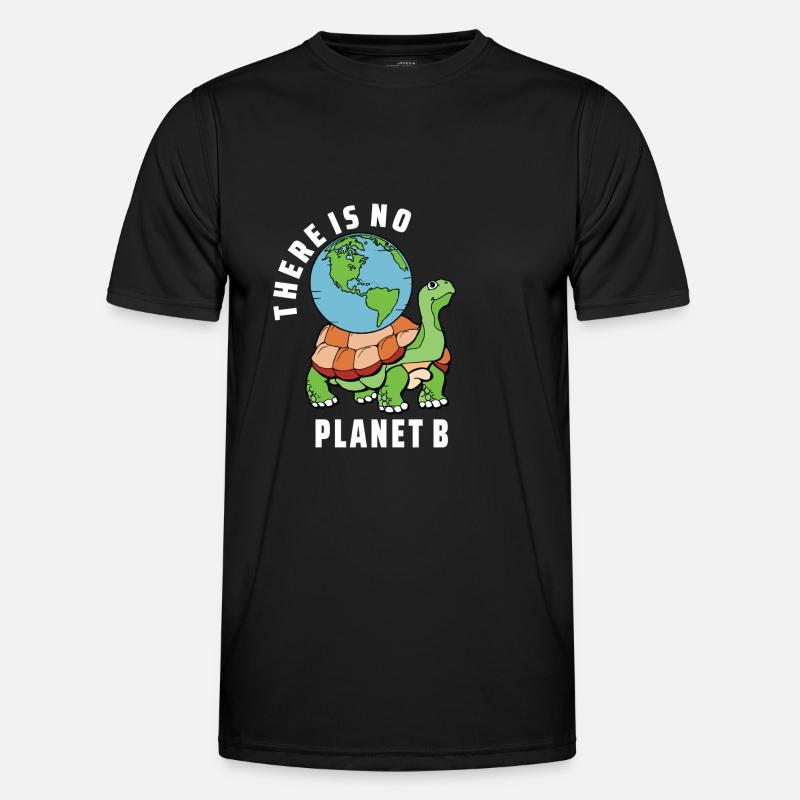 there is no planet b - Men's Functional T-Shirt - black