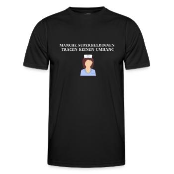 Infirmière Idée cadeau Héroïne Héroïne - T-shirt sport Homme - noir - Devant - AI Model Male 178 dark (178cm)