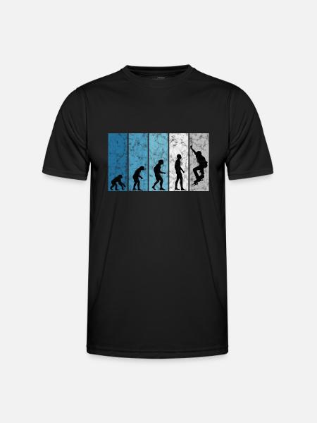 Evolution Skateboarder Skateboard Skater Skate - Men's Functional T-Shirt - black