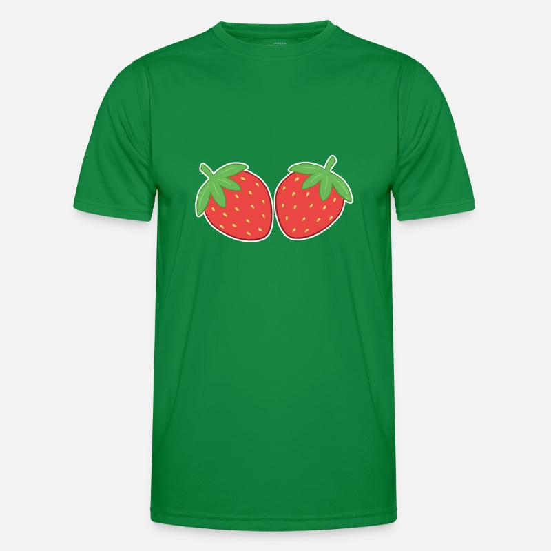 Erdbeeren Männer Funktions-T-Shirt