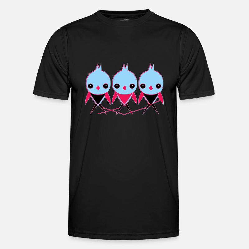 3 small birds - Men's Functional T-Shirt - black