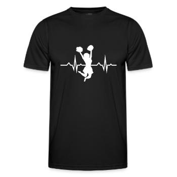 Cheerleading cadeau d’anniversaire parfait - T-shirt sport Homme - noir - Devant - AI Model Male 178 dark (178cm)