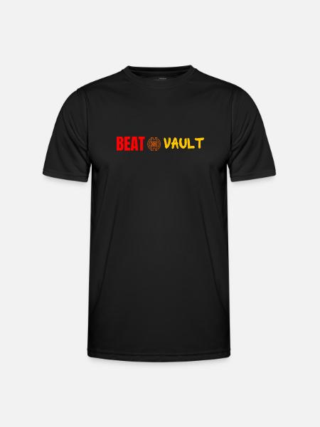 The Beat Vault - Horizontal - Men's Functional T-Shirt - black