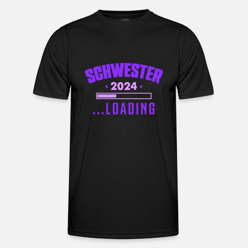schwester 2024 - Männer Funktions-T-Shirt - Schwarz