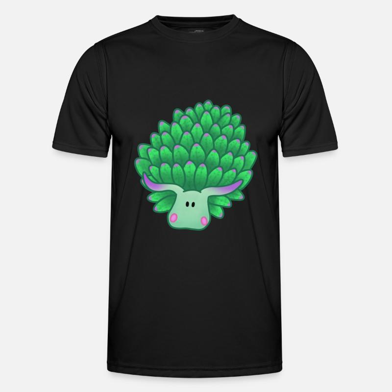 Leaf sheep - Men's Functional T-Shirt - black
