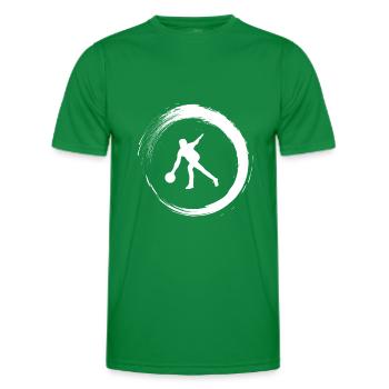 Bowling - T-shirt sport Homme - vert - Devant - AI Model Male 178 dark (178cm)