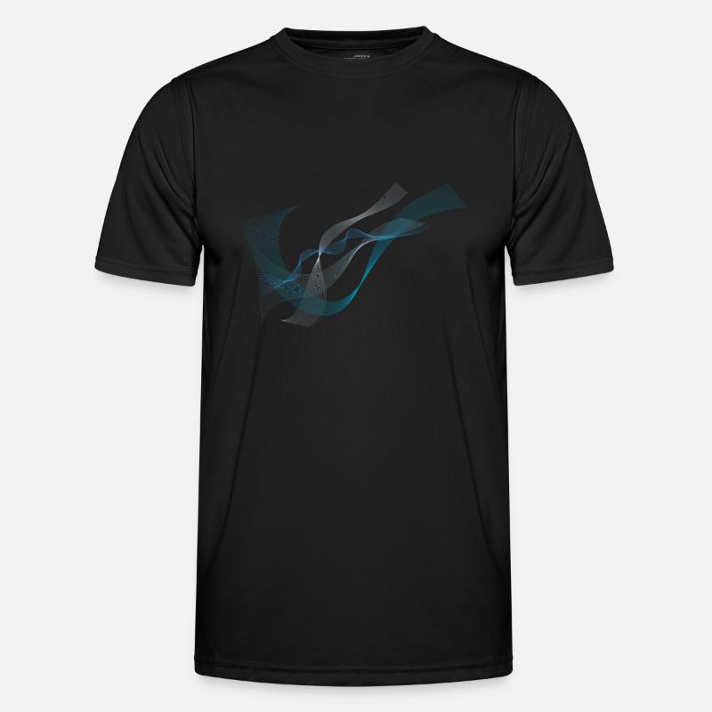 blue wave - Men's Functional T-Shirt - black