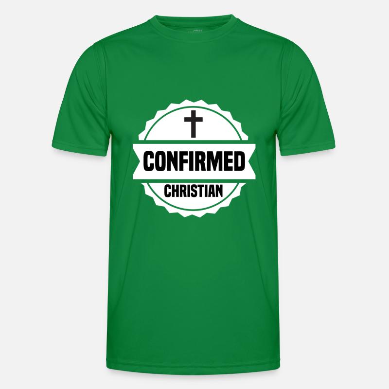 Catholic Confirmation Confirmed Christian Ki Men's Functional T-Shirt