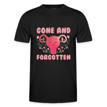 Uterus Gebärmutter Operation - Männer Funktions-T-Shirt - Schwarz - Vorne - AI Model Male 178 dark (178cm)