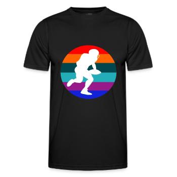 American football - Männer Funktions-T-Shirt - Schwarz - Vorne - AI Model Male 178 dark (178cm)