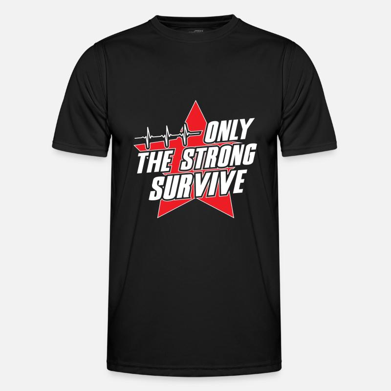 Only The Strong Survive - Men's Functional T-Shirt - black