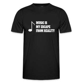 Musiklehrer Spruch Musizieren Musik Music Musiker - Männer Funktions-T-Shirt - Schwarz - Vorne - AI Model Male 178 dark (178cm)