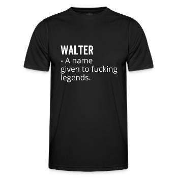 Walter un nom donné à Fucking Legends - T-shirt sport Homme - noir - Devant - AI Model Male 178 dark (178cm)