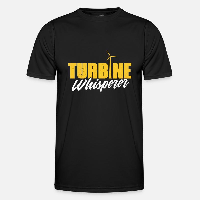 Wind Turbine – Global Warming Wind Generator Männer Funktions-T-Shirt