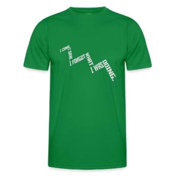 I came saw forget - Men's Functional T-Shirt - kelly green - Front - AI Model Male 178 dark (178cm)