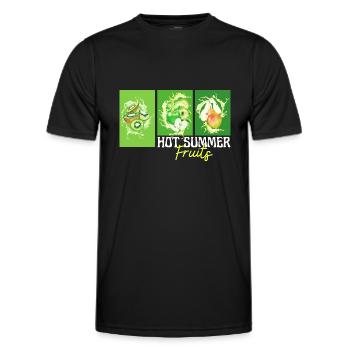 hot summer fruits - Männer Funktions-T-Shirt - Schwarz - Vorne - AI Model Male 178 dark (178cm)