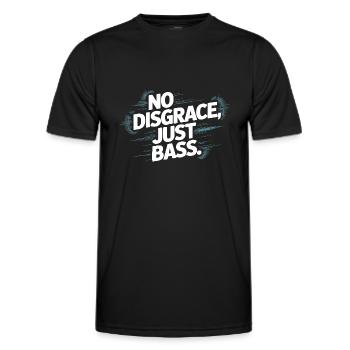 Pas de disgrâce, juste une basse audacieuse - T-shirt sport Homme - noir - Devant - AI Model Male 178 dark (178cm)
