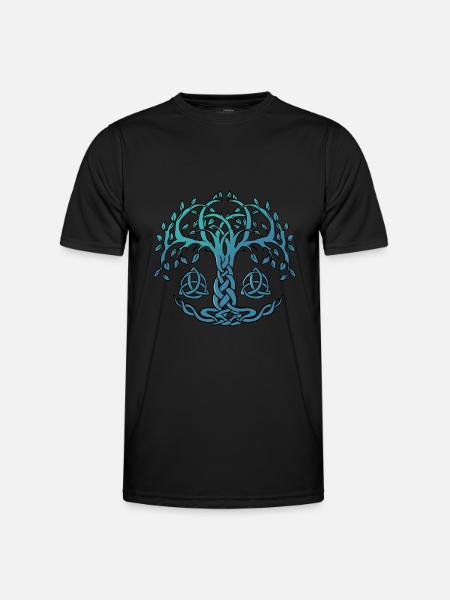 Yggdrasil World Tree of Life Viking Nordic - Men's Functional T-Shirt - black