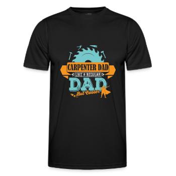 Schreiner Vater cooler Papa - Männer Funktions-T-Shirt - Schwarz - Vorne - AI Model Male 178 dark (178cm)
