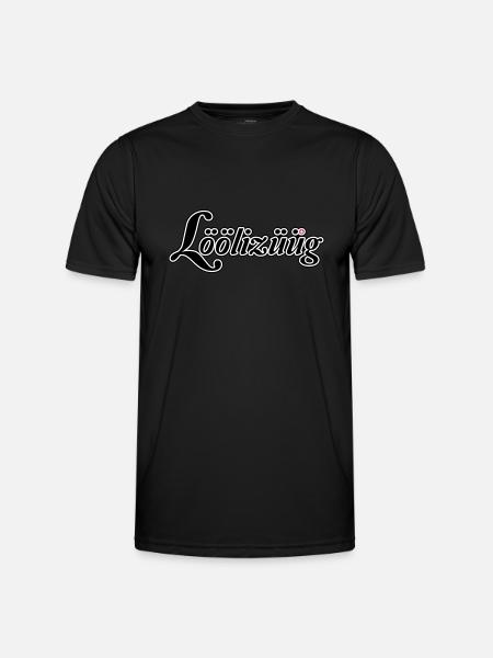 Löölizüüg - Männer Funktions-T-Shirt - Schwarz