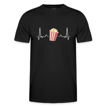 Popcorn - Männer Funktions-T-Shirt - Schwarz - Vorne - AI Model Male 178 dark (178cm)