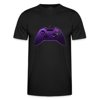 Gamer Gamer Spil Videospil Controller Spil - Funktionsshirt til herrer - sort - Foran - AI Model Male 178 dark (178cm)