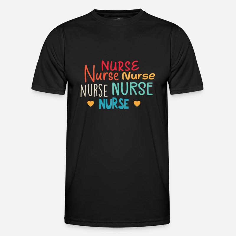 Krankenschwester - Geschenk Krankenschwester - Männer Funktions-T-Shirt - Schwarz