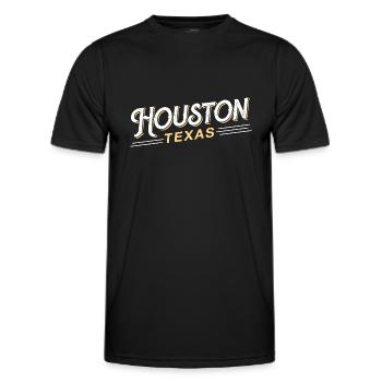 Un design de Houston pour les fiers résidents de Houston - T-shirt sport Homme - noir - Devant - AI Model Male 178 dark (178cm)