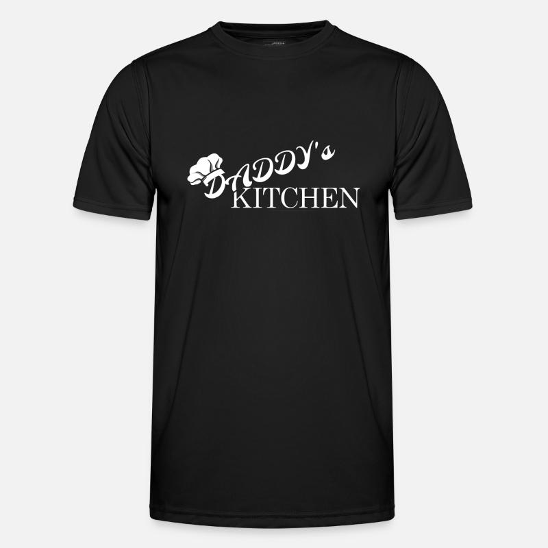 DADDY´s KITCHEN - Männer Funktions-T-Shirt - Schwarz