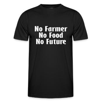 Traktor und Demo - Männer Funktions-T-Shirt - Schwarz - Vorne - AI Model Male 178 dark (178cm)