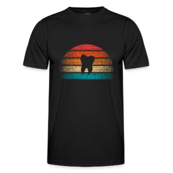 Vintage Zahnarzt Dentalhygieniker Zahnarzt Zahnarzt - Männer Funktions-T-Shirt - Schwarz - Vorne - AI Model Male 178 dark (178cm)