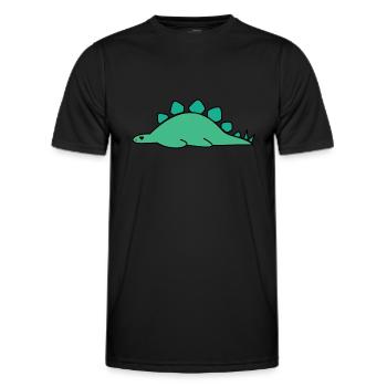 Dino sleeping - Men's Functional T-Shirt - black - Front - AI Model Male 178 dark (178cm)