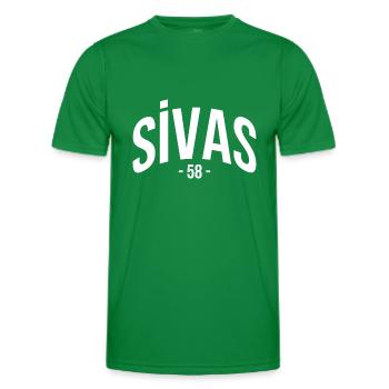 Sivas 58 Türkei Turkiye Geschenk Urlaub TR Türk - Männer Funktions-T-Shirt - Kelly Green - Vorne - AI Model Male 178 dark (178cm)