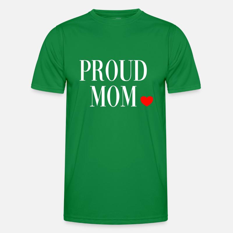 Mutter Spruch Proud Mom Mum Männer Funktions-T-Shirt