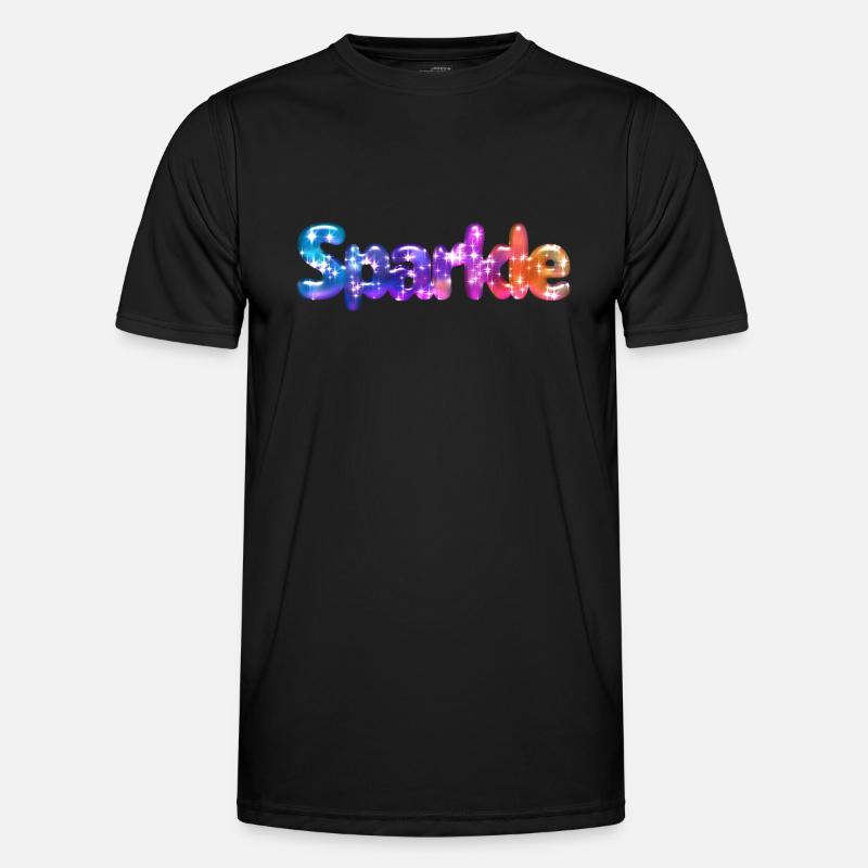 Effet de texte scintillant T-shirt sport Homme