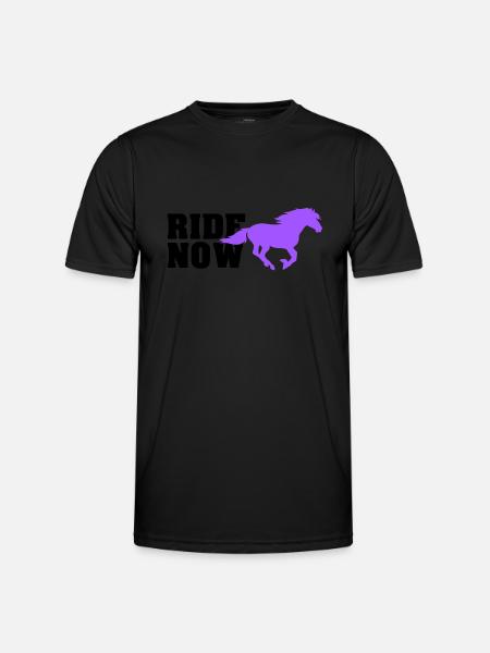 ride now - Men's Functional T-Shirt - black