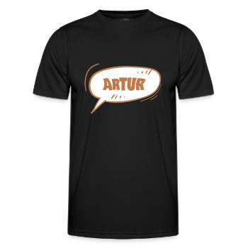Artur Artur - Men's Functional T-Shirt - black - Front - AI Model Male 178 dark (178cm)