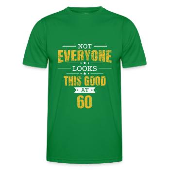 60. Geburtstag Geschenk Retro Sixty 60 Jahre Looks - Männer Funktions-T-Shirt - Kelly Green - Vorne - AI Model Male 178 dark (178cm)