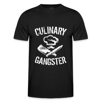 Kulinarische Gangster Professional Head Cook Geschenkidee - Männer Funktions-T-Shirt - Schwarz - Vorne - AI Model Male 178 dark (178cm)