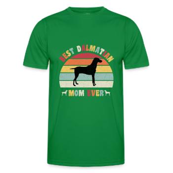 Best Dalmatian Mom ever dog lovers vintage retro - Männer Funktions-T-Shirt - Kelly Green - Vorne - AI Model Male 178 dark (178cm)