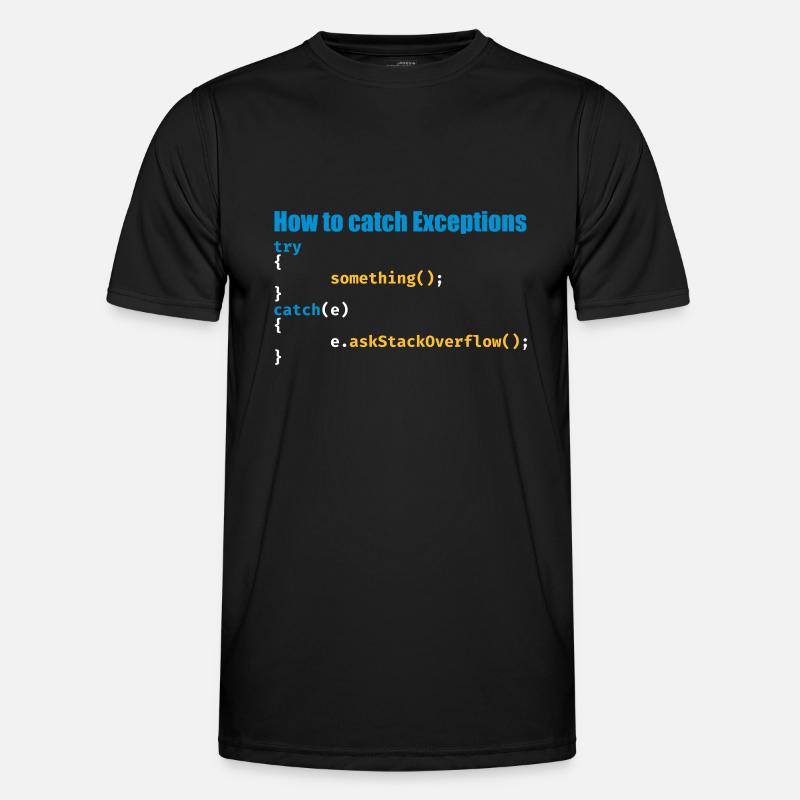 Programmierer, Software, Informatik, Developer - Männer Funktions-T-Shirt - Schwarz