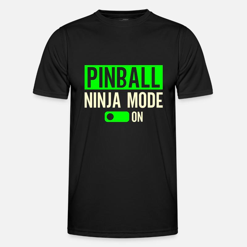 Pinball Ninja Mode On - Men's Functional T-Shirt - black