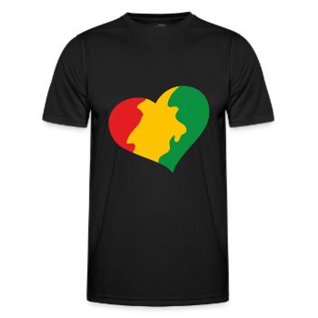 Juneteenth Day 1865, Jour de la Liberté Amérique Africaine - T-shirt sport Homme - noir - Devant - AI Model Male 178 dark (178cm)