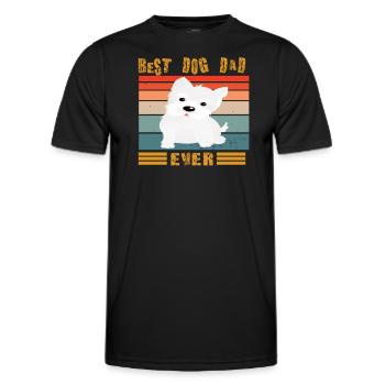 Dog design for pet lovers - Men's Functional T-Shirt - black - Front - AI Model Male 178 dark (178cm)