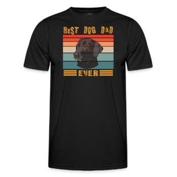 Dog design for pet lovers - Men's Functional T-Shirt - black - Front - AI Model Male 178 dark (178cm)