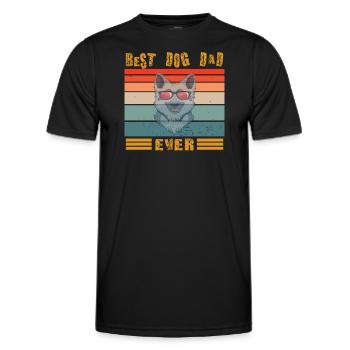Dog design for pet lovers - Men's Functional T-Shirt - black - Front - AI Model Male 178 dark (178cm)